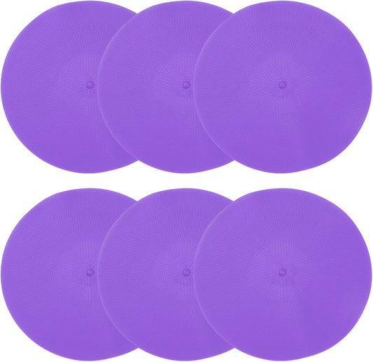 PATIKIL Spot Markers, Non-Slip Floor Dots Agility Markers Flat Field Cones Poly Dots for Gym PE Speed Training Dance Soccer Basketball Sports