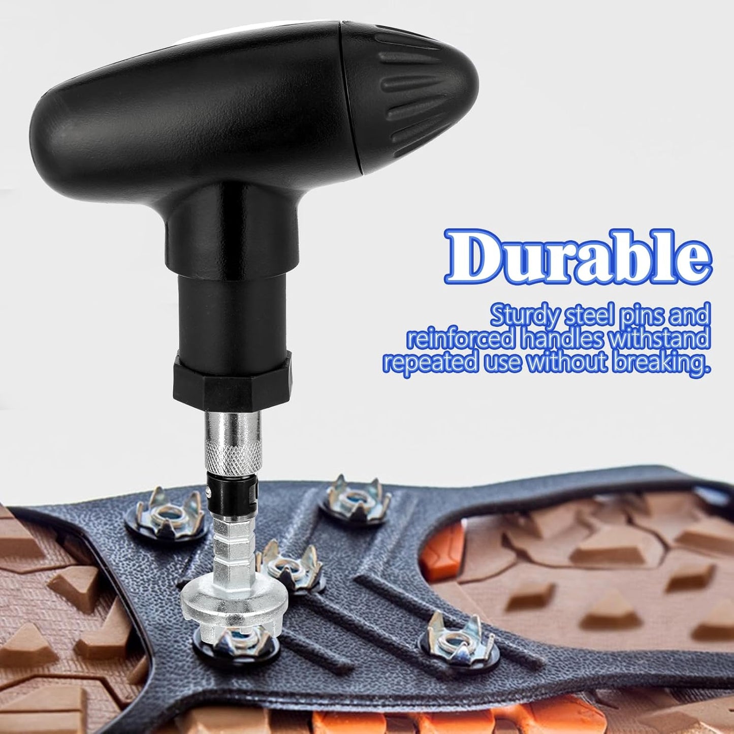 Golf Spike Removal Tool, Golf Spike Wrench Universal Golfs Shoe Spikes Replacements Tool Durable Stainless Steel Cleats Plastic Handle Ripper Replacement Aid