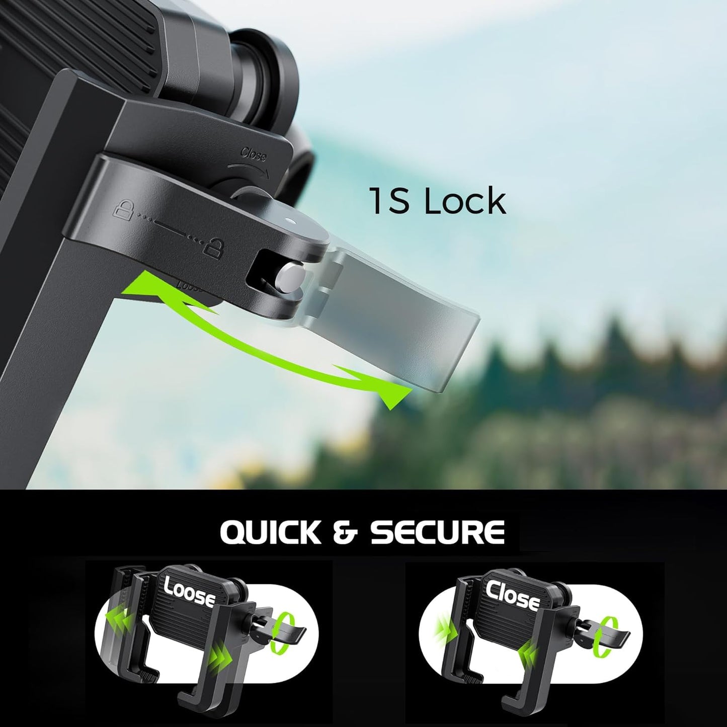 Magnetic Golf Cart Phone Holder, Golf Cart Phone Mount with N52 Magnets Compatible with EZGO, Club Car, Yamaha, Golf Cart Accessories for iPhone, Samsung, Google Pixel & More