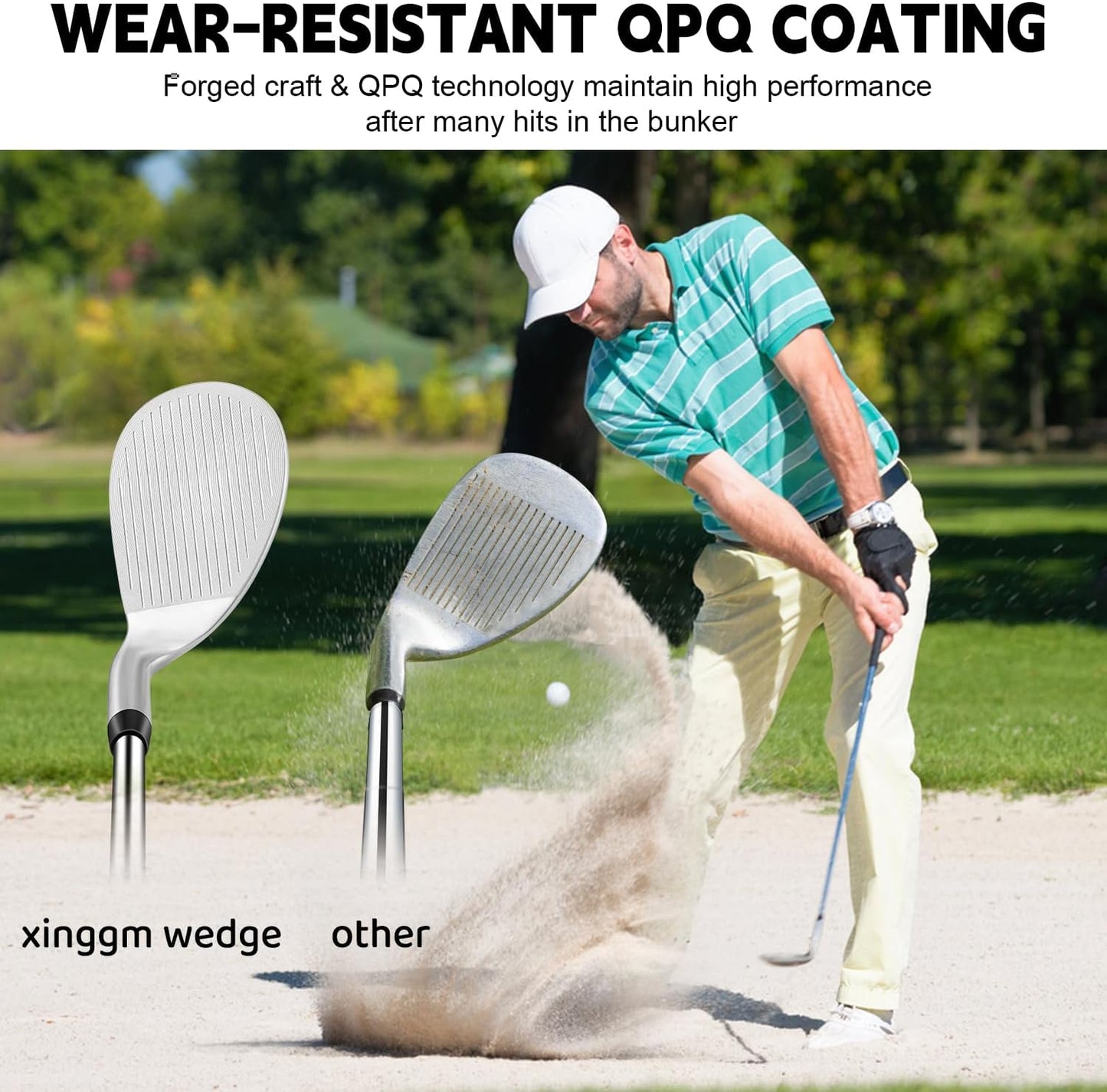 Forged Golf Wedge Set for Men or Individual 48/50/52/54/56/58/60/68/70/72 Degree RH Gap Wedge Sand Wedge Easily Escape from Bunker,Milled Face for More Spin