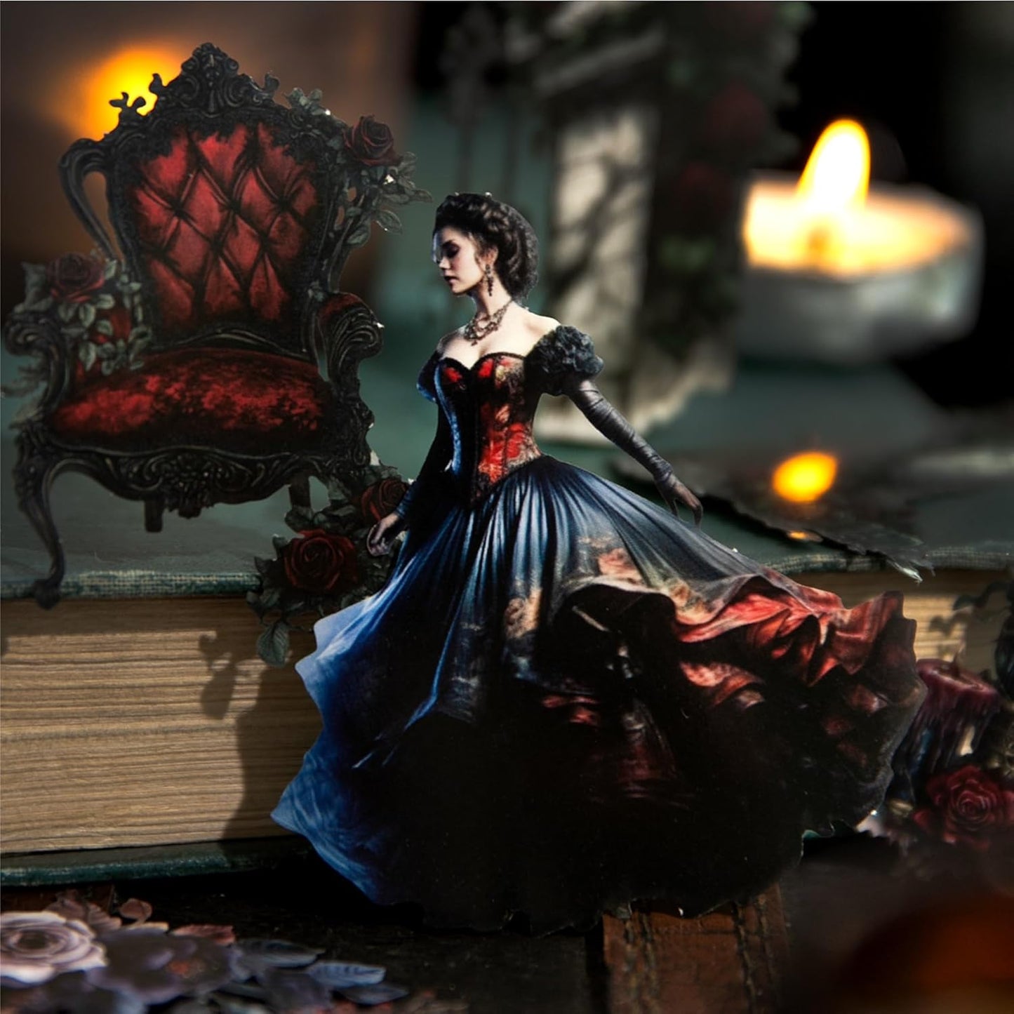 Gothic Manor Sticker Set, 120PCS Vintage Ephemera for Scrapbooking, Journaling, DIY Crafts and Planner Supplies