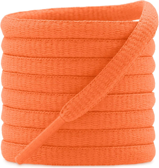 DELELE 2Pair Oval Shoes laces 42 Colors Half Round 1/4" Athletic ShoeLaces for Sport/Running Shoes Shoe Strings