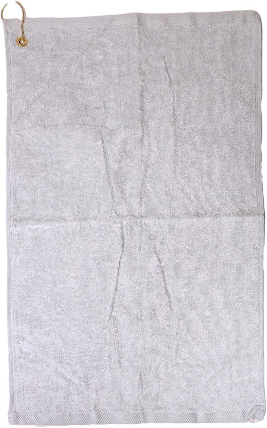 Cotton Golf Bag Towel with Clip (Gray)