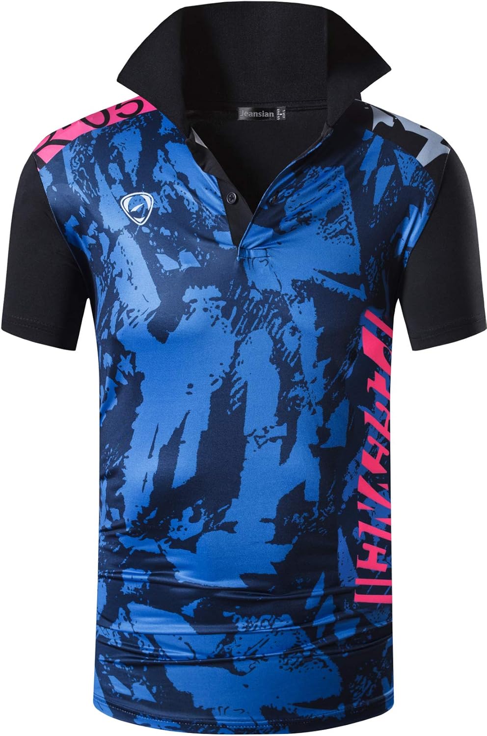 jeansian Men's Sport Outdoor Quick Dry Fit Short Sleeves Polo Tee Shirt Tshirt T-Shirt Tops Golf Tennis Bowling LSL195