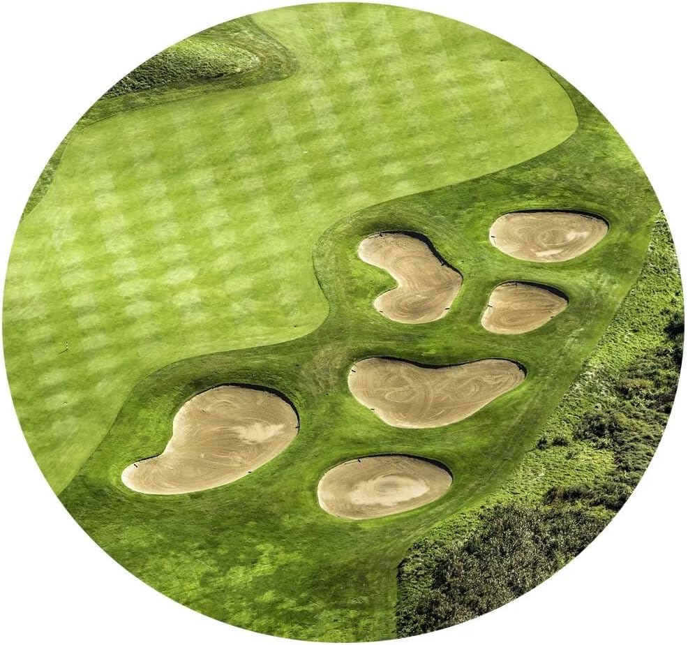 chenchenArt Golf Course Canvas Print for Living Room Decor, 12''H x 18''W, Waterproof, Framed Art Print