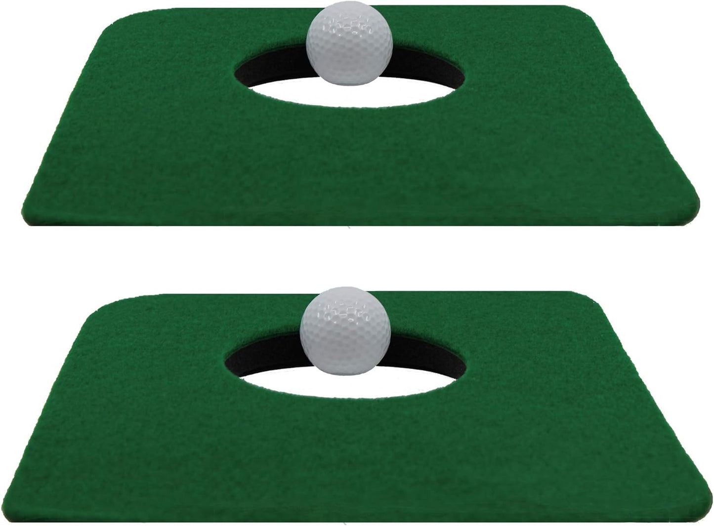 Upstreet Golf Putting Matt for Indoors, Mini Golf Set - Includes Two Mats and Two Training Balls