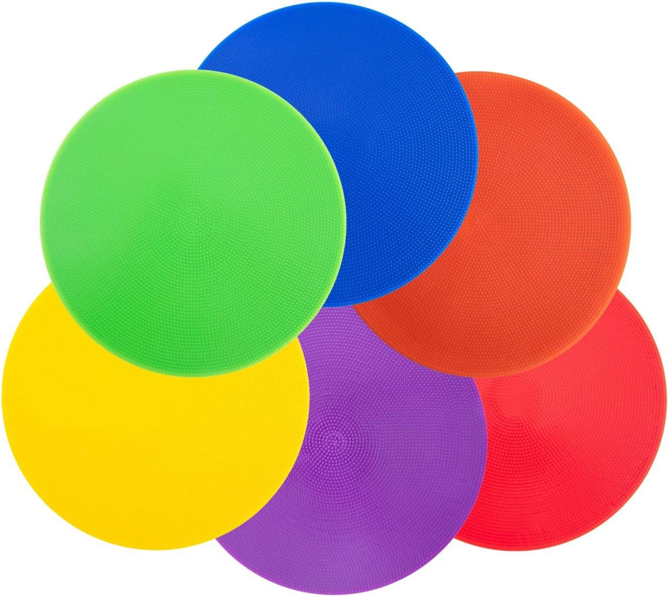 Spot Markers 9 Inch 10 Inch Non-Slip Rubber Agility Markers for Football, Basketball Training Markers, Dance Practice and Drills with Flat Cones Points