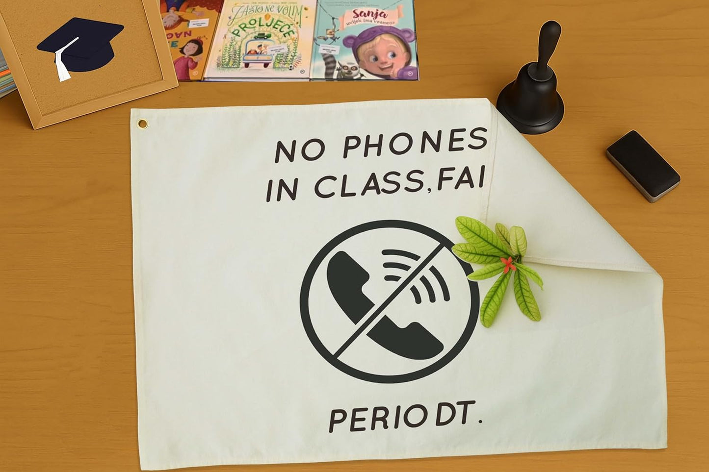 Classroom Wall Decor Poster-Funny Classroom Rules Banner-Teenager Slang-Middle High School Class Decortion-Rectangle Banner Flag Wall Decor-Christmas Gift-No Phones in Class-28.5"L×20"W