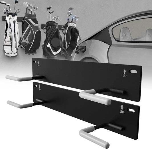 Wall Mounted Golf Bag Storage Rack,Golf Bag Storage Rack for Garage,Golf Bag Organizer for Garage,Golf Bag Hangers/Holder/Hook for Garage,Golf Storage System & Accessories