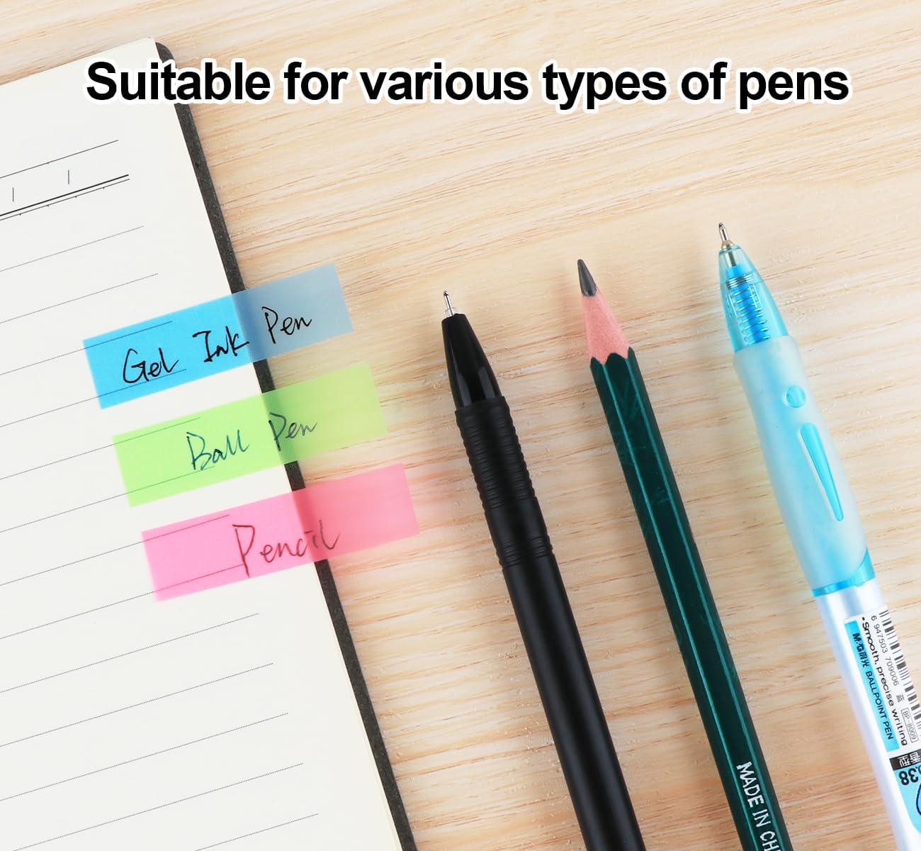 1920 Pcs Page Markers Colored Sticky Tabs,2 Design Transparent Arrow Flag Tabs,Small Sticky Note Flags for Notebooks,Writable Sticky Index Tabs for Annotating Books