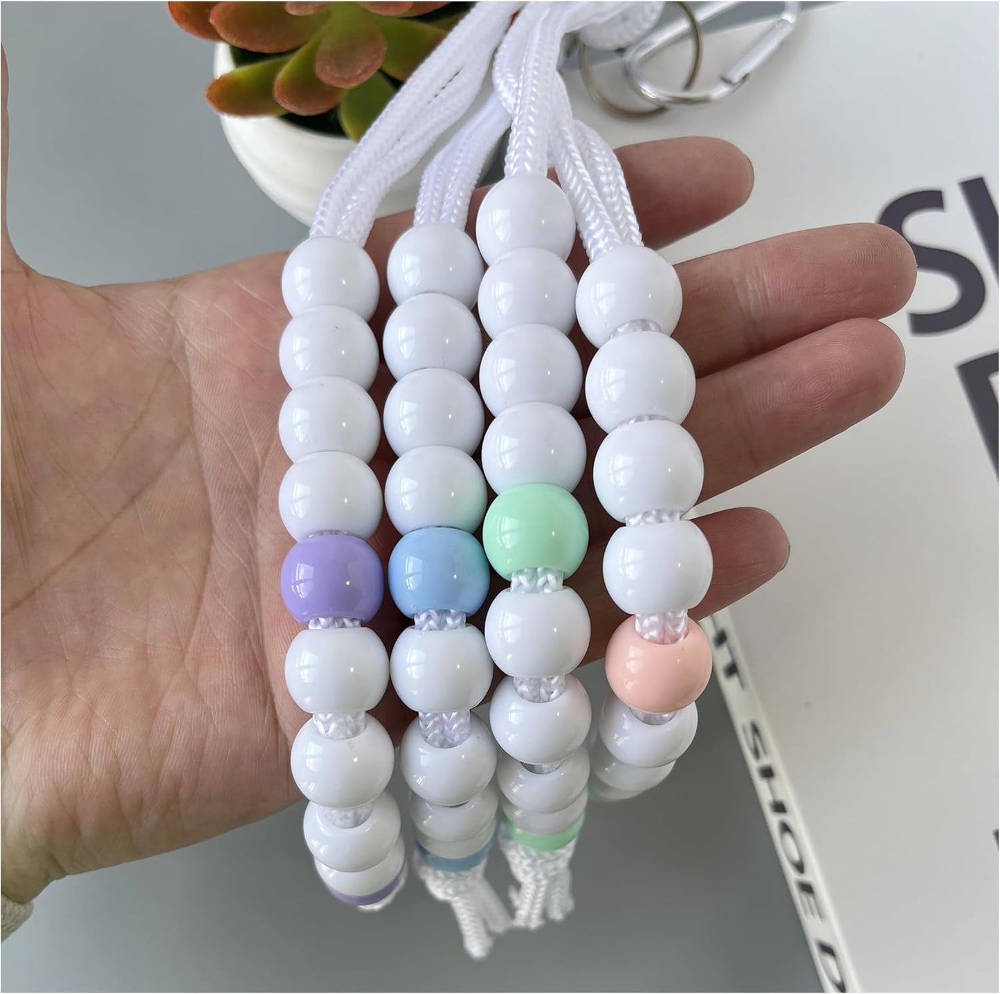 Golf Beads Score Counter, Golf Beads Counter, Golf Beads Count Stroke Score Counter, Golf Rhinestone Bead Score Counter (2 Pcs Green)