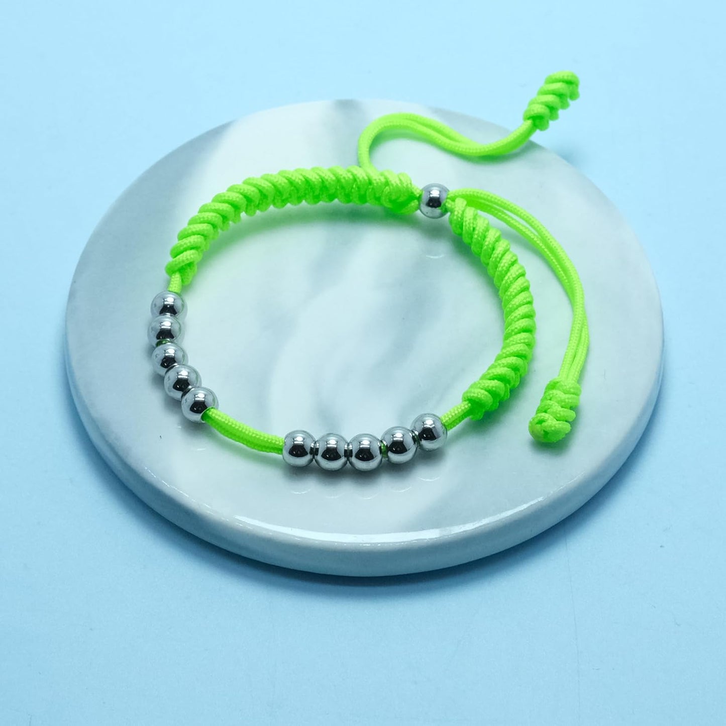 LAMIBEE Premium Golf Stainless Steel 10 Bead Score Counter Bracelet, Golf Stroke Count Bracelet, Resizable Easy Adjust Golf Round Scoring Tracker, Durable Stylish Golf Accessory