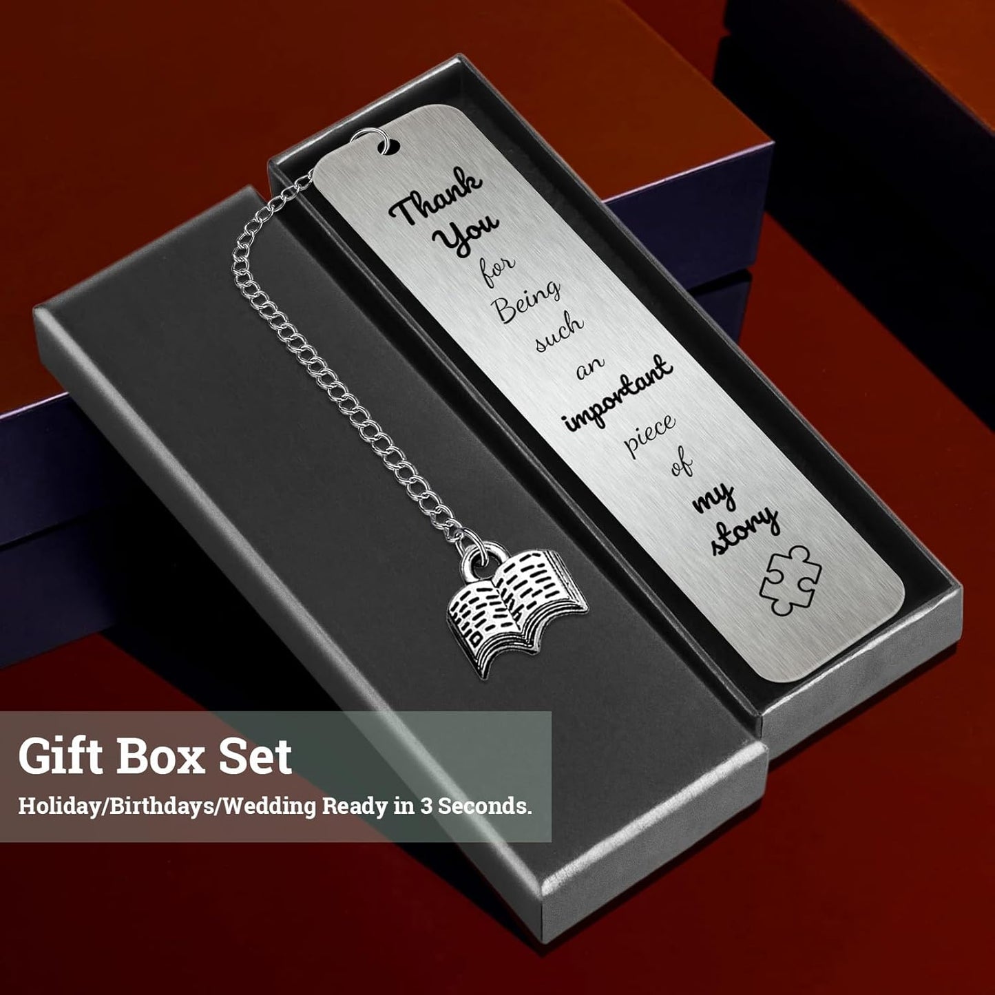 Bookmarks for Women & Teachers, Inspirational Thank You Gift for Boss, Friend, Colleague, Teacher Appreciation, Graduation, Book Lovers, Motivational Bookmark Gifts