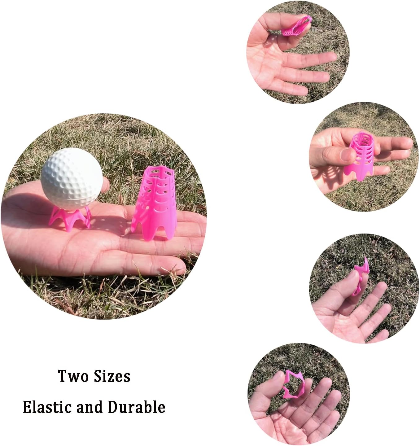 Plastic Golf Tees, Golf Simulator Tees for Home, Outdoor Indoor Golf Tees Simulator Practice Training, Golf Mat Tees for Winter Turf and Driving Range