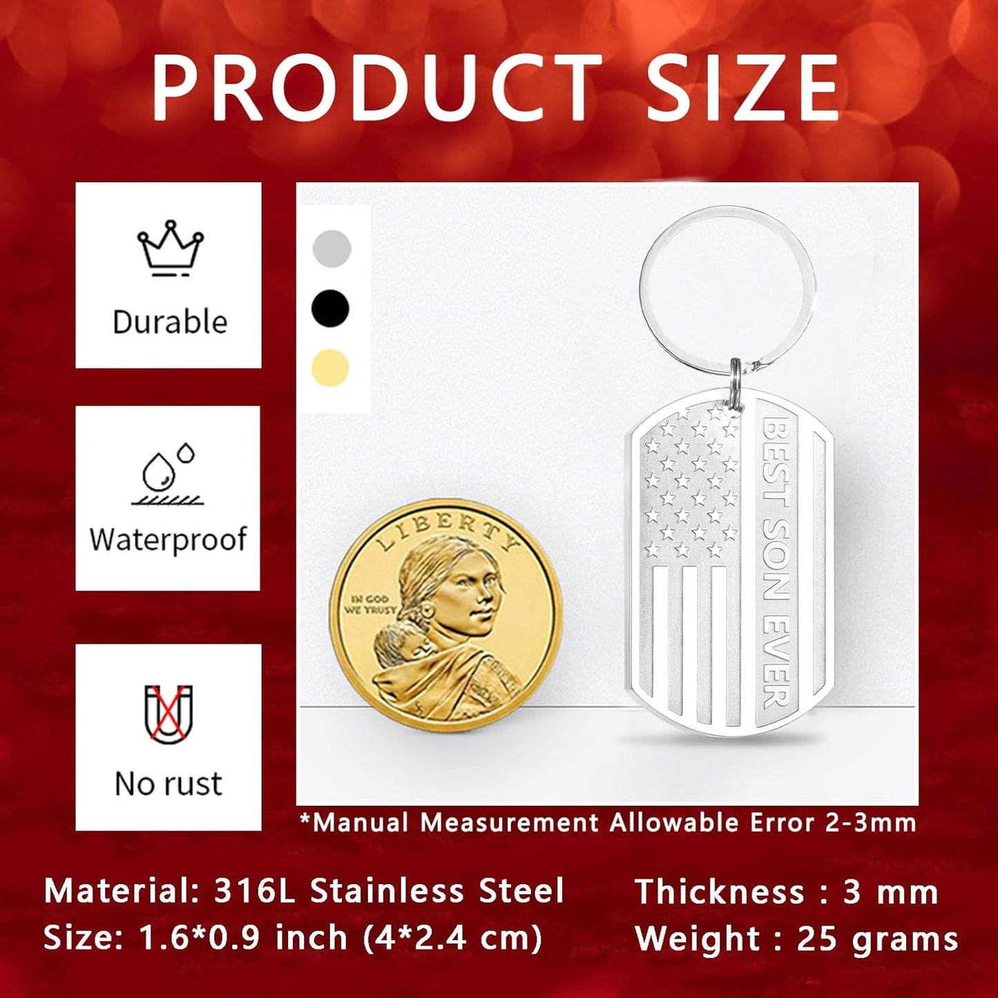 Football/Baseball/Soccer/Basketball Keychain for Men First Communion Baptism Confirmation Mens Gifts