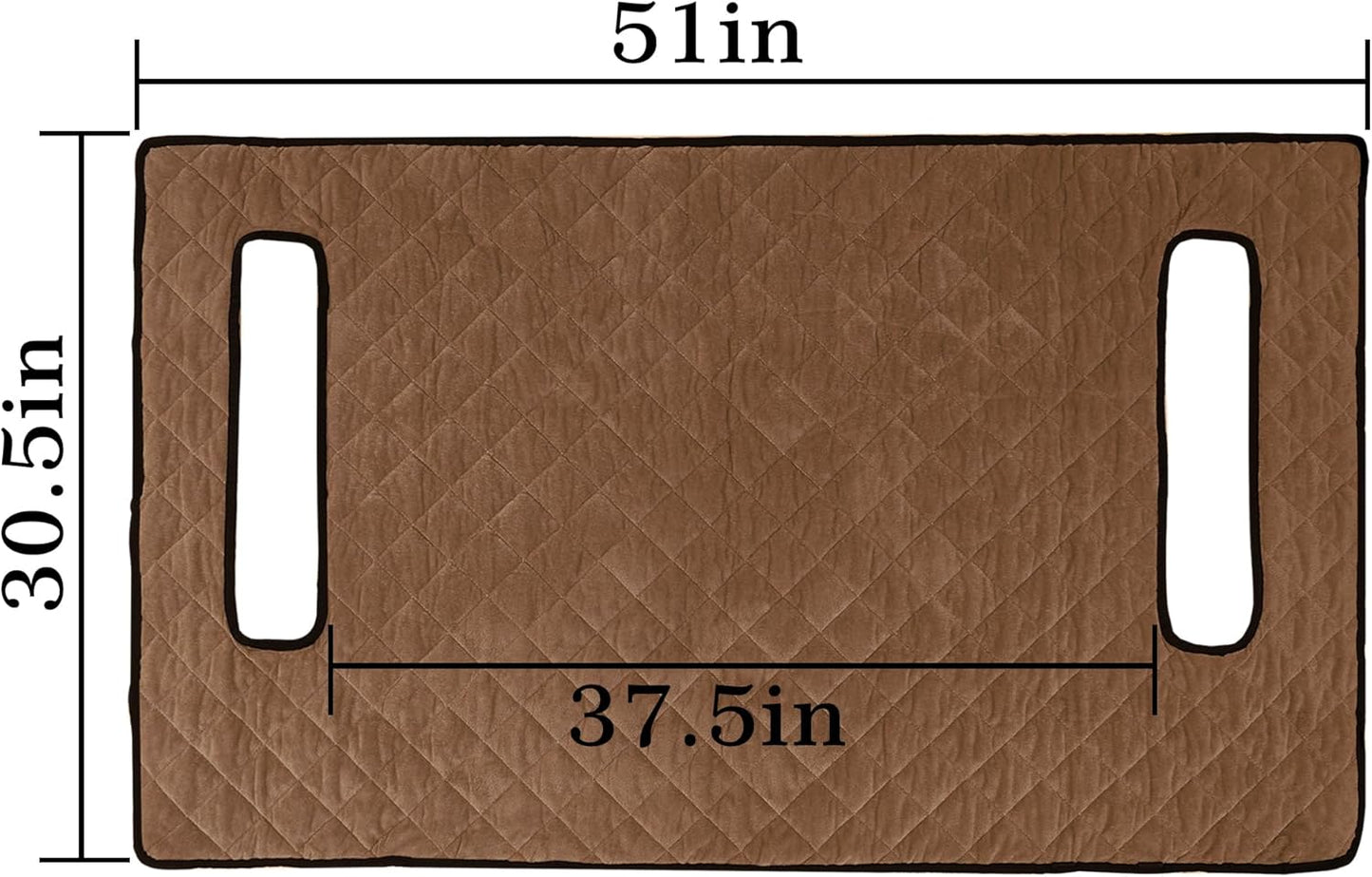 YOKYHOM Golf Cart Seat Covers, Golf Cart Seat Towel Blanket, Short Plush Surface, Soft and Comfortable, Suits EZGO, Yamaha, Club Car and Other 2-Seat Golf Carts, 51"x 30.5", Dark Brown