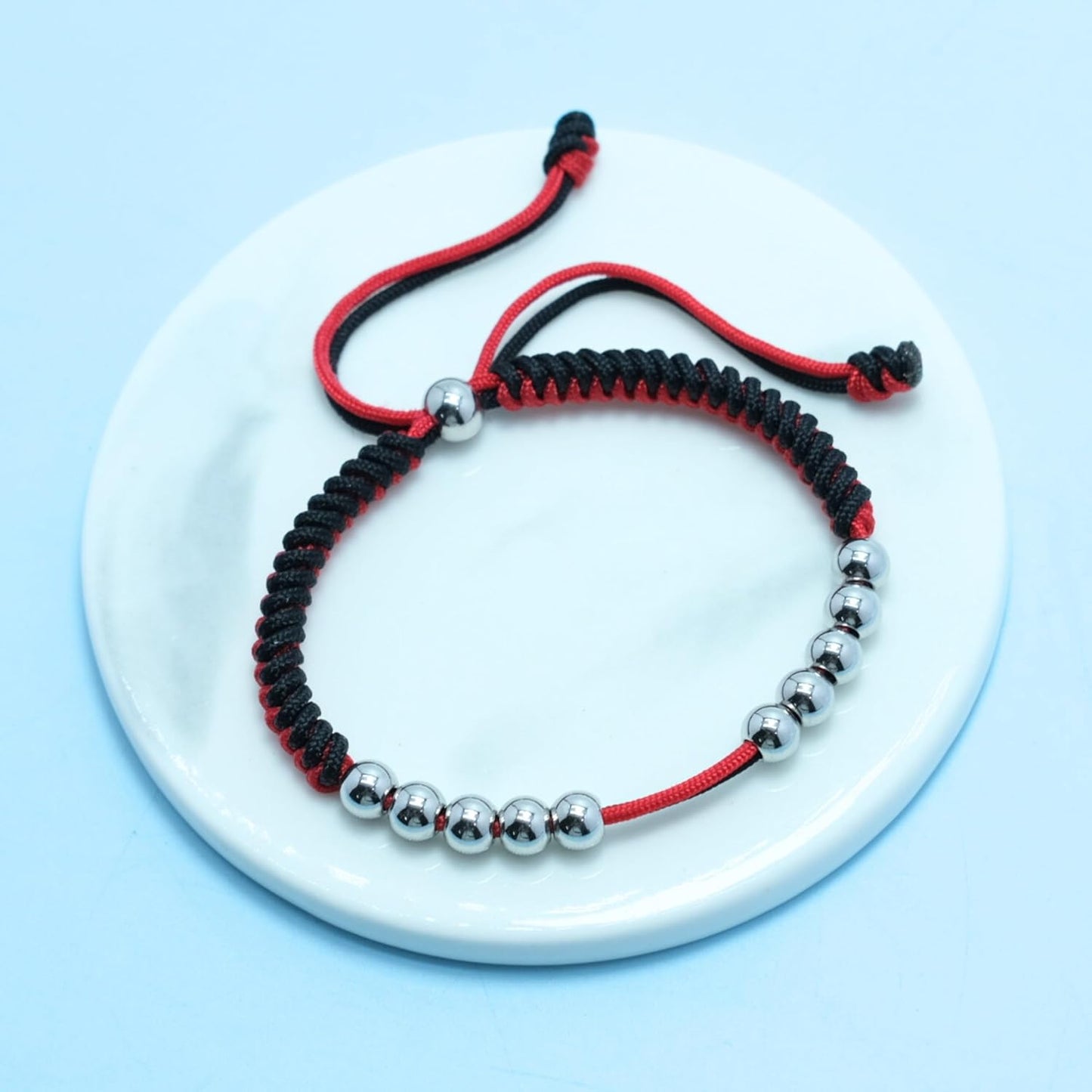 LAMIBEE Golf Stainless Steel 10 Bead Score Counter Bracelet, Golf Stroke Count Bracelet, Resizable Easy to Adjust Golf Round Scoring Tracker, Durable Stylish Golf Accessory