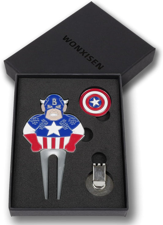 Ball Marker and Divot Tool Gift Set, Gift for Groomsmen, Unique Golf Accessories
