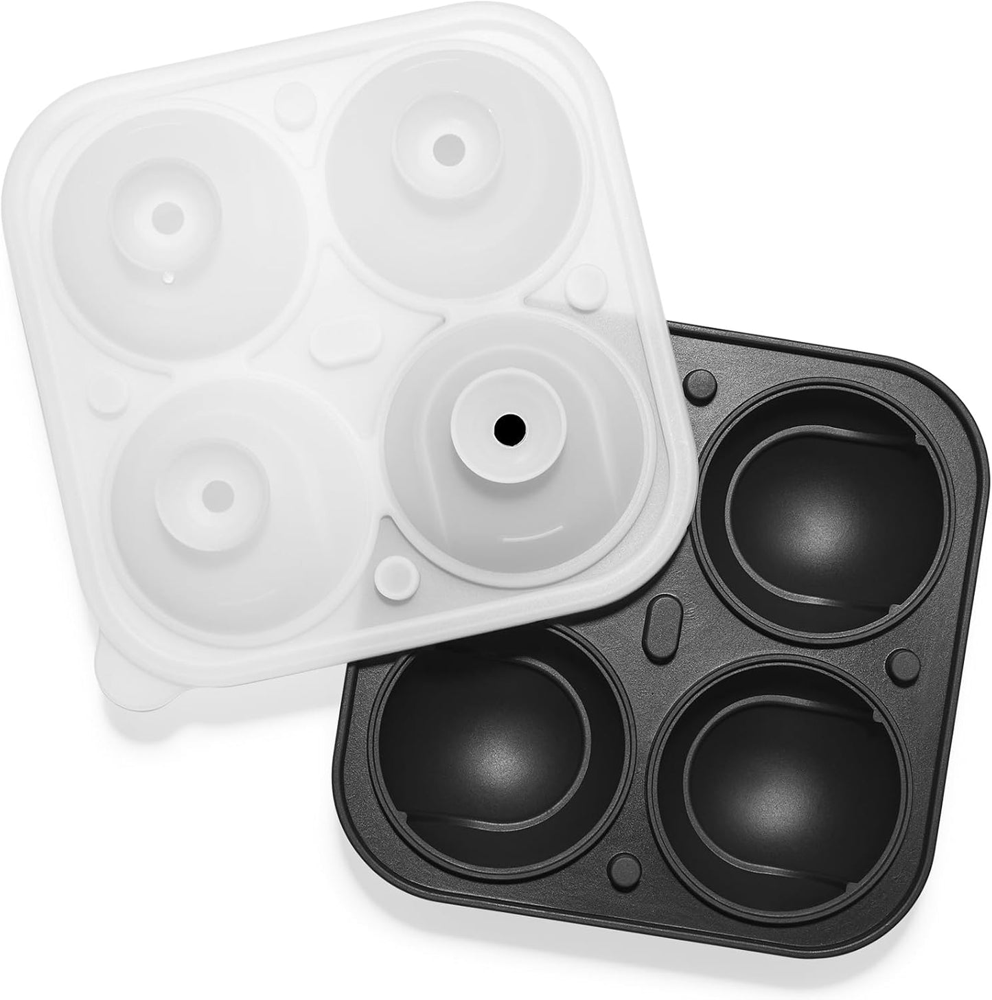 Novelty Tennis Gifts Ball Ice Maker Mold, 2.2" Large Sphere Round Ice Cube Mold for Cocktails, Whiskey, Bourbon, Fun Shapes Big Whiskey Ice Cube Mold Gifts for Christmas Stocking Stuffers