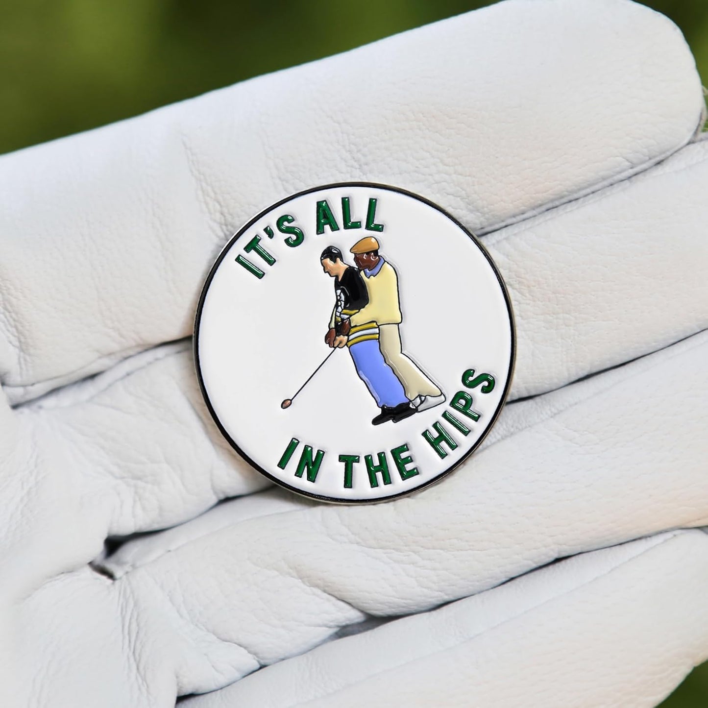 ZEETY Funny Golf Ball Marker with Magnetic Hat Clip – Golf Accessories for Men and Women, Great Golf Gift for Players with Attitude