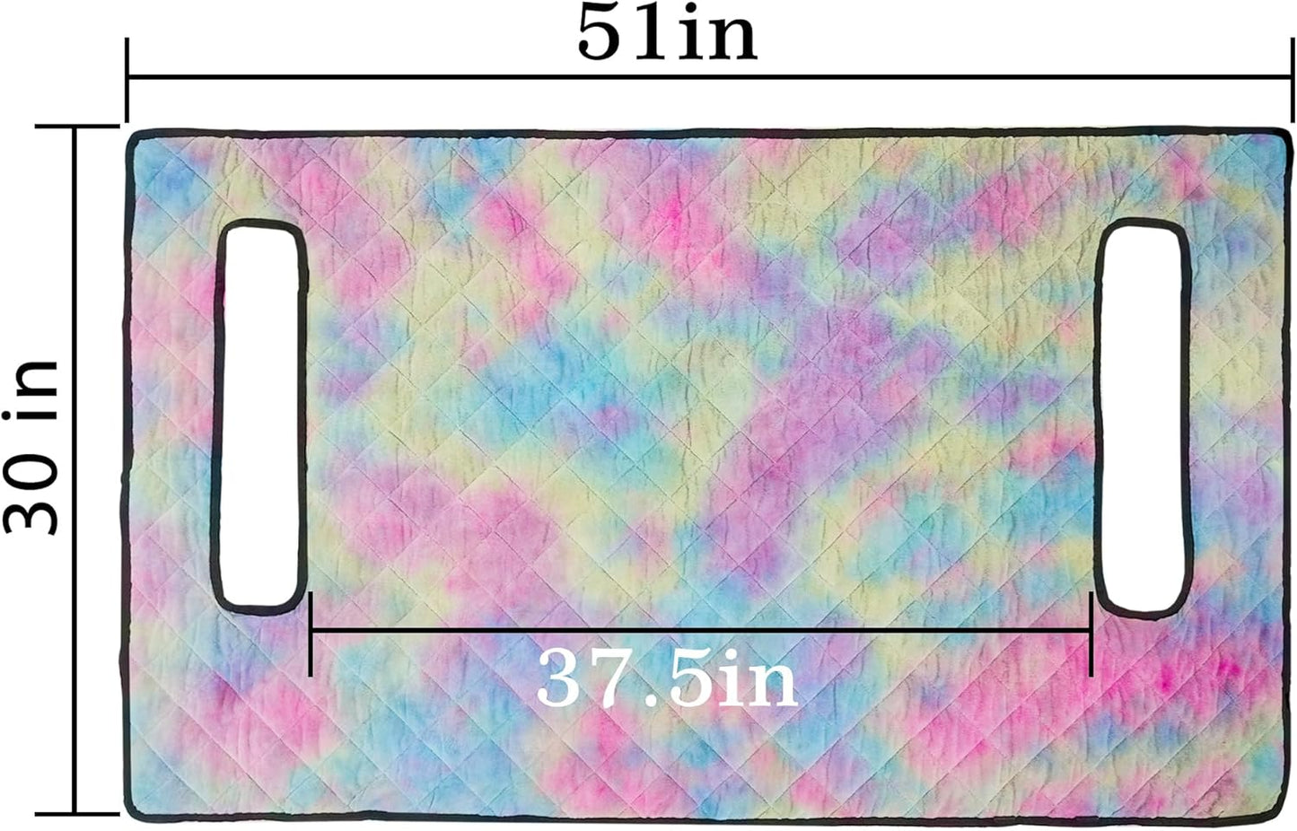 YOKYHOM Golf Cart Seat Covers, Golf Cart Seat Blanket, Bright and Unique Colors, Soft and Comfortable, Suitable for EZGO, Yamaha, Club Car and Other Two-Seat Golf Carts, 51" x 30", Red Yellow Blue