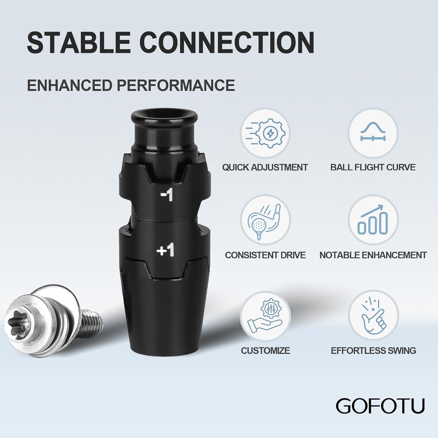 2PCS .335 Golf Adapter Sleeve for Callaway Ai Smoke, Paradym, Mavrik,Epic Flash Fairway Wood RH