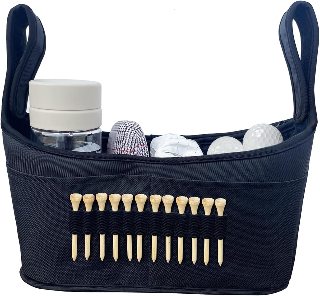 Golf Push Cart Organizer - Accessory Bag with Multiple Pockets