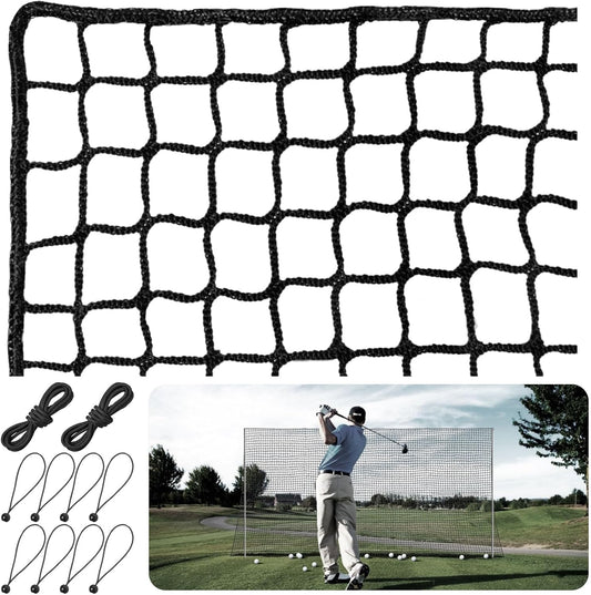 Golf Practice Net,Heavy Duty Nylon Golf Hitting Net,Golf Net Outdoor Indoor with Wire Hanging Kit,Golf Nets for Backyard Driving，Golf,Baseball, Hockey, Soccer（10/15/20/25/30ft