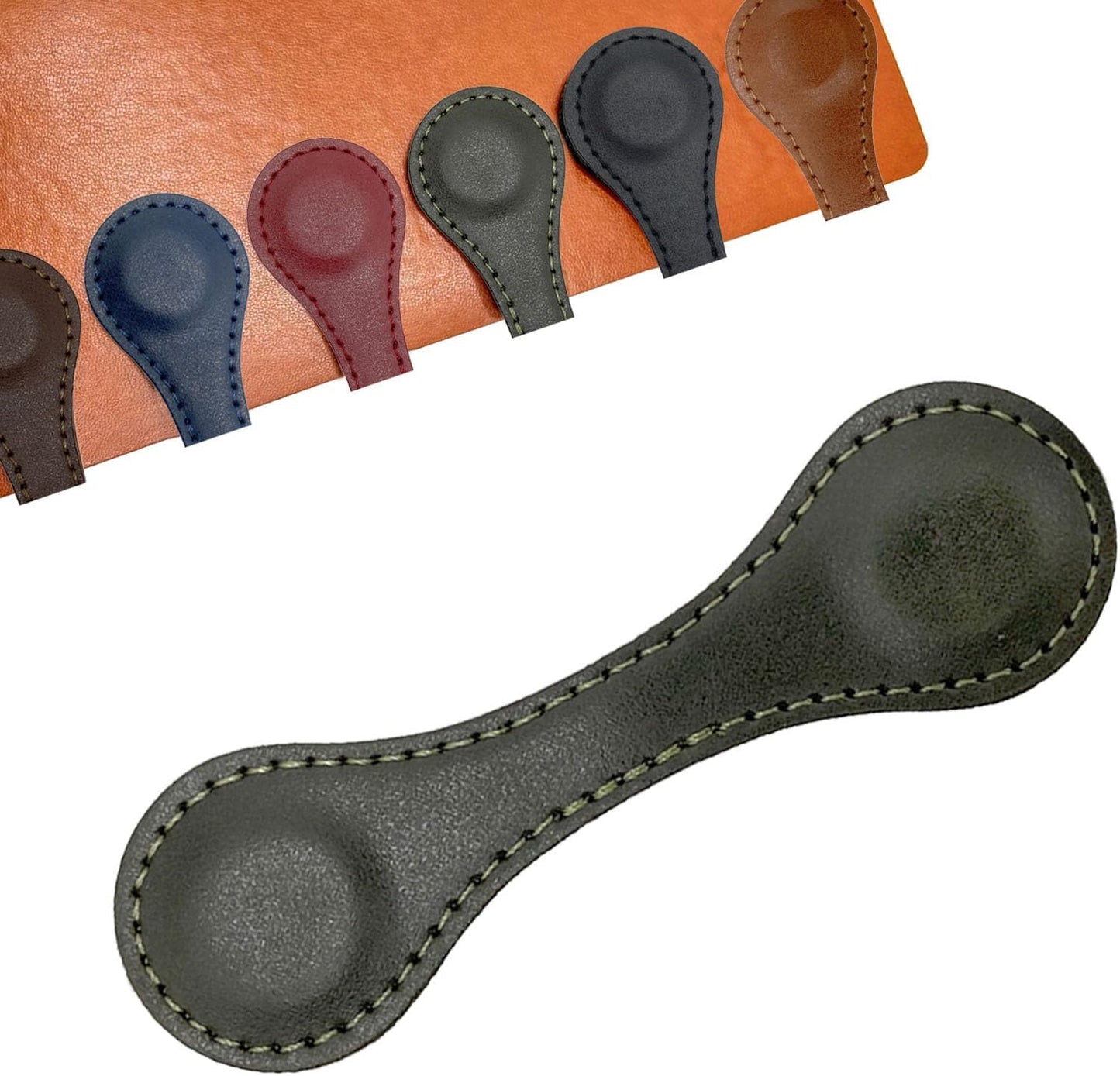 Customized Leather Magnetic Bookmarks for Man Women Personalized Engraved Text Book Marker Clips Gift for Book Lover Kids Readers