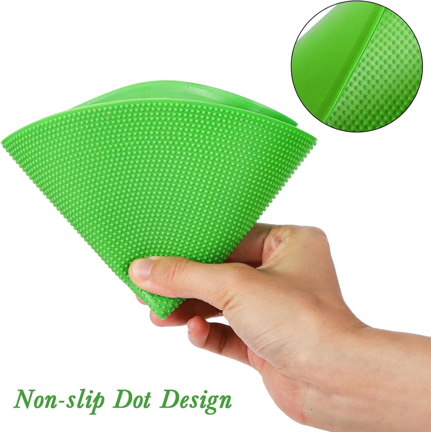 Okllen 24 Pack Poly Vinyl Spot Markers, 9 Inch Floor Dots Non-Slip Rubber Agility Dots, Flat Field Cones Circles for Training, Exercise Drills, Gym, Football, Basketball, 6 Colors