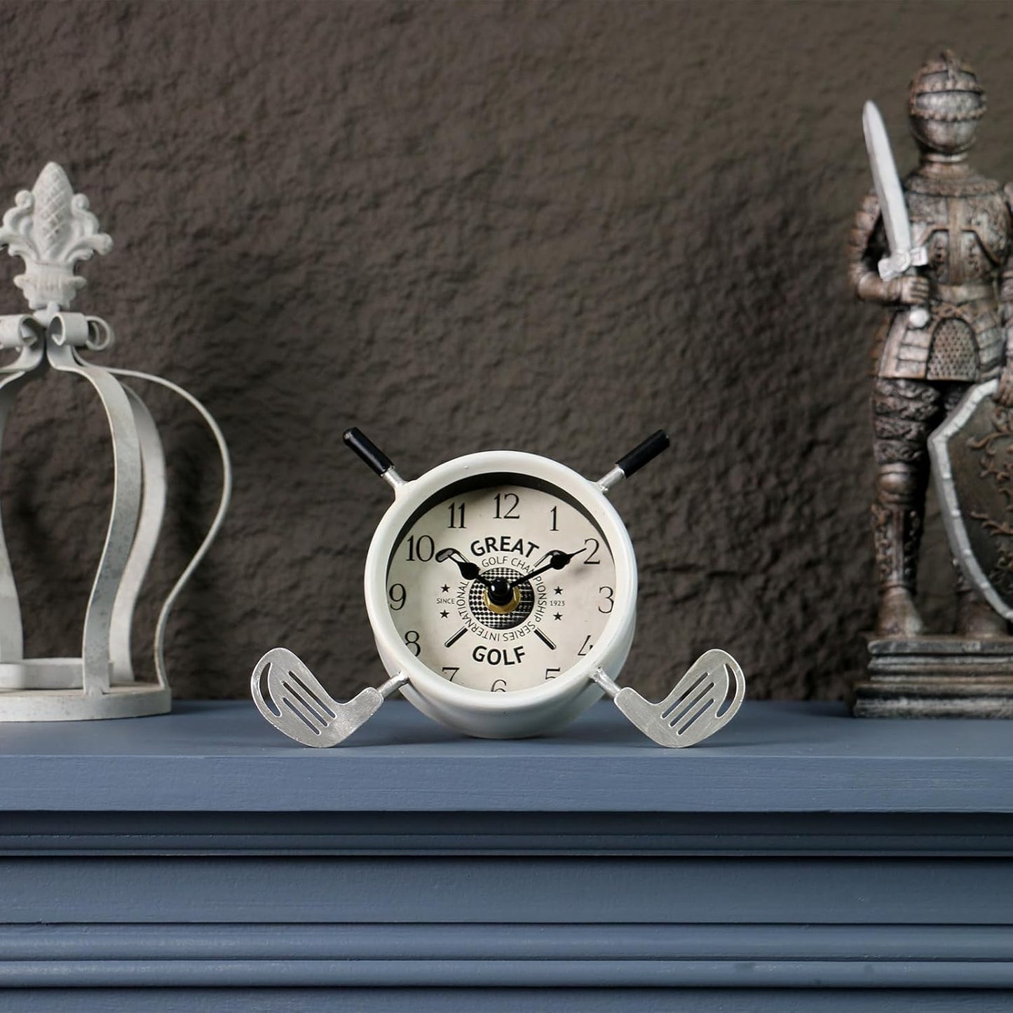 Golf Gifts for Men Dad Women Brother Bosses Golf Clubs Desk Clock Cool Desk Accessories for Coworkers Golfer Fans Souvenir Novelty Event Golf Office Decor Golfer Gadgets Unique Funny Stuff