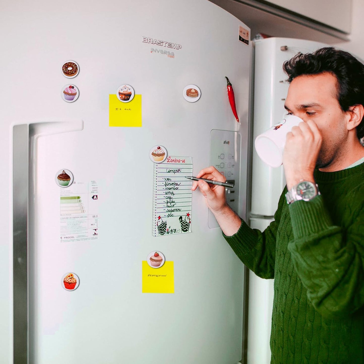 MORCART 28PCS Emoji Sweet Hours Fridge Magnets - Cute Funny Refrigerator Magnets - Whiteboard Locker Decorative Magnets - Magnets for Office and Kitchen - Gifts for Women and Men