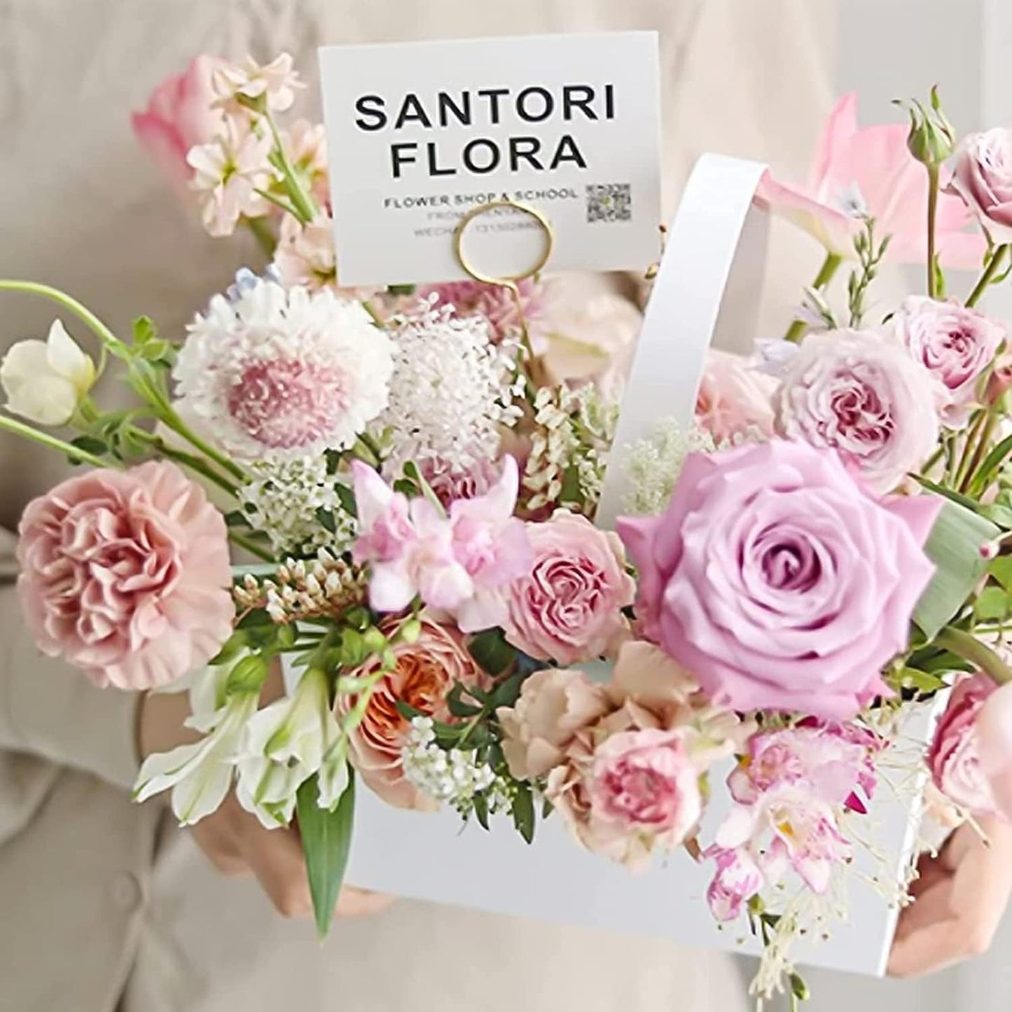 H&W 12''L Golden Ring Loop Round Shape Card Holders 40PCS Floral Picks Clips for Wedding & Flower Arrangements, DIY Craft Wire Clip Table Card Holders Note Photo Picture Memo Holder Cake Topper (Ring)