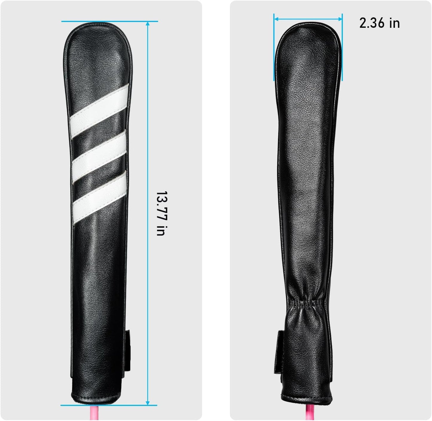 Golf Club Head Covers - 4pcs or 1pc Golf Accessories Club Covers Set for Woods and Driver Fairway Hybrids with Interchangeable Tags