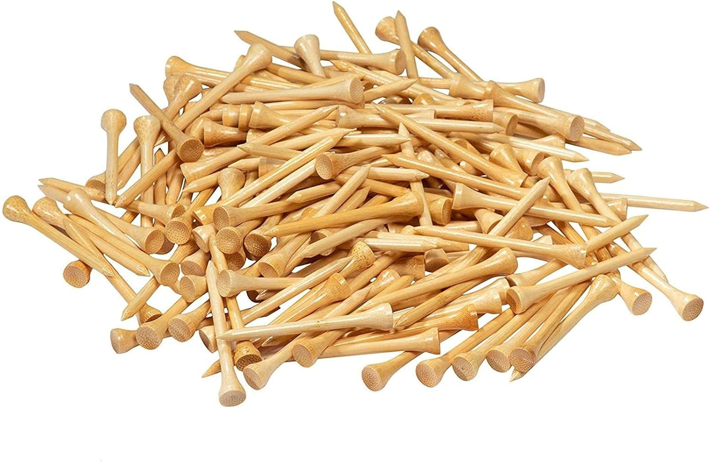 Juvale 300 Pack Bamboo Golf Tees in Bulk (2 3/4 inch, Natural Wood Color) - Golf Tees Wood
