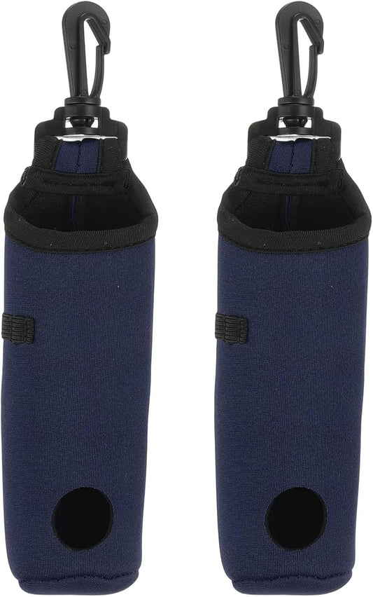 uxcell Golf Ball Carry Bag, Waist-Mounted Storage Bag Neoprene Golf Tee Holder Pouch with Lightweight Hook for Men and Women