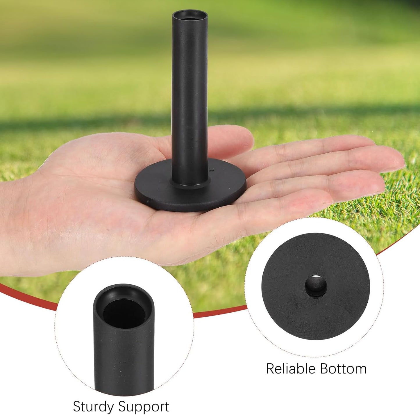 Rubber Golf Tees [] - Flexible Stable Ball Holder Use for Home & Outdoor & Indoor Tall Training Driving Range - [] Hitting Mats