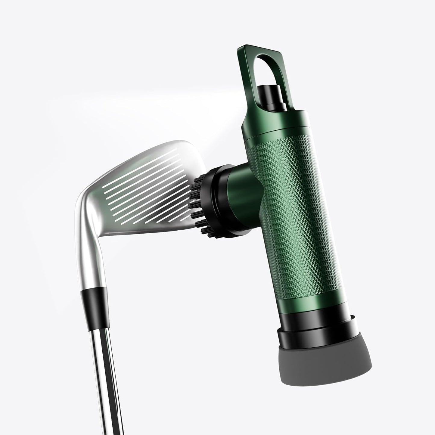 Golf Club Brush Cleaner with Water Spray Bottle and Sponge - Clean Golf Clubs Golf Balls Shoes All at Once - Heavy Duty - Golf Cleaning Device - Golf Accessories- USA Company (Sport Green)