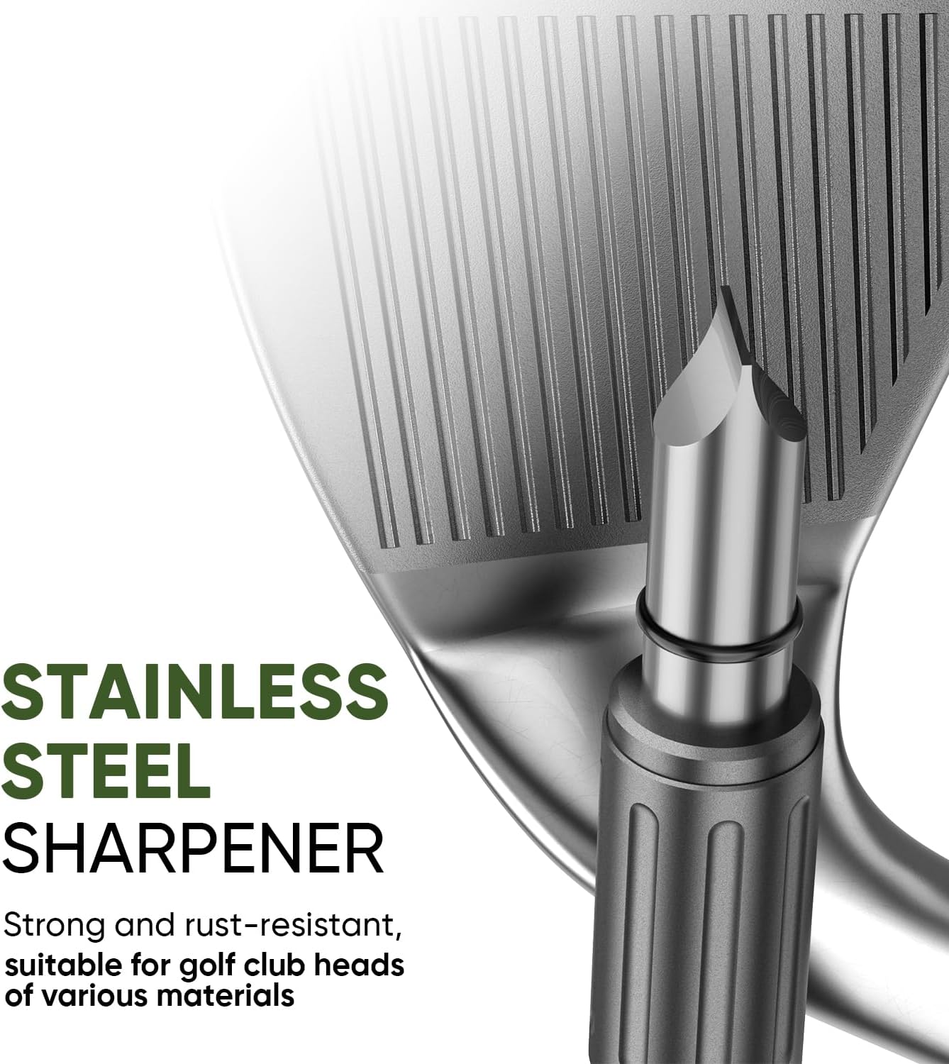 Pro Golf Club Grooves Sharpener Cleaner Tool for Wedges&Irons, Essential Golf Accessories Golf Gifts for Men Cool Golf Gear Unique Golf Bag Accessories Golf Gadget
