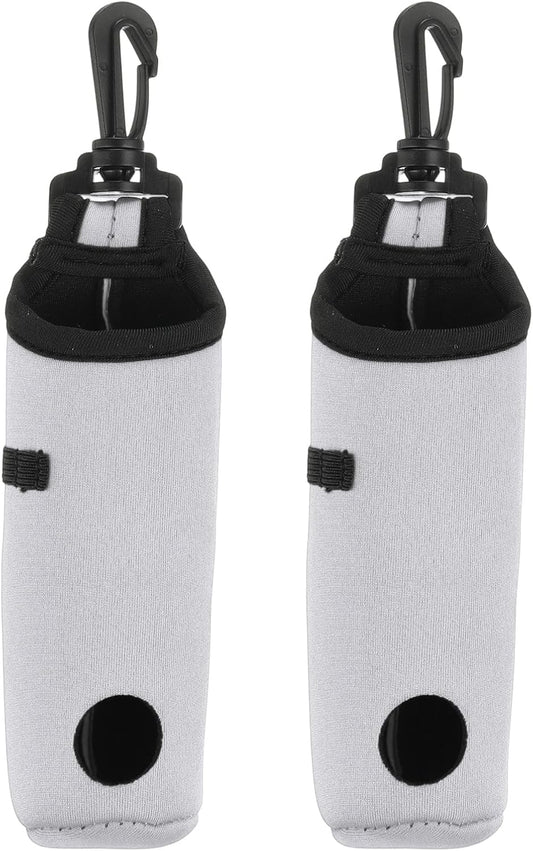 uxcell Golf Ball Carry Bag, Waist-Mounted Storage Bag Neoprene Golf Tee Holder Pouch with Lightweight Hook for Men and Women