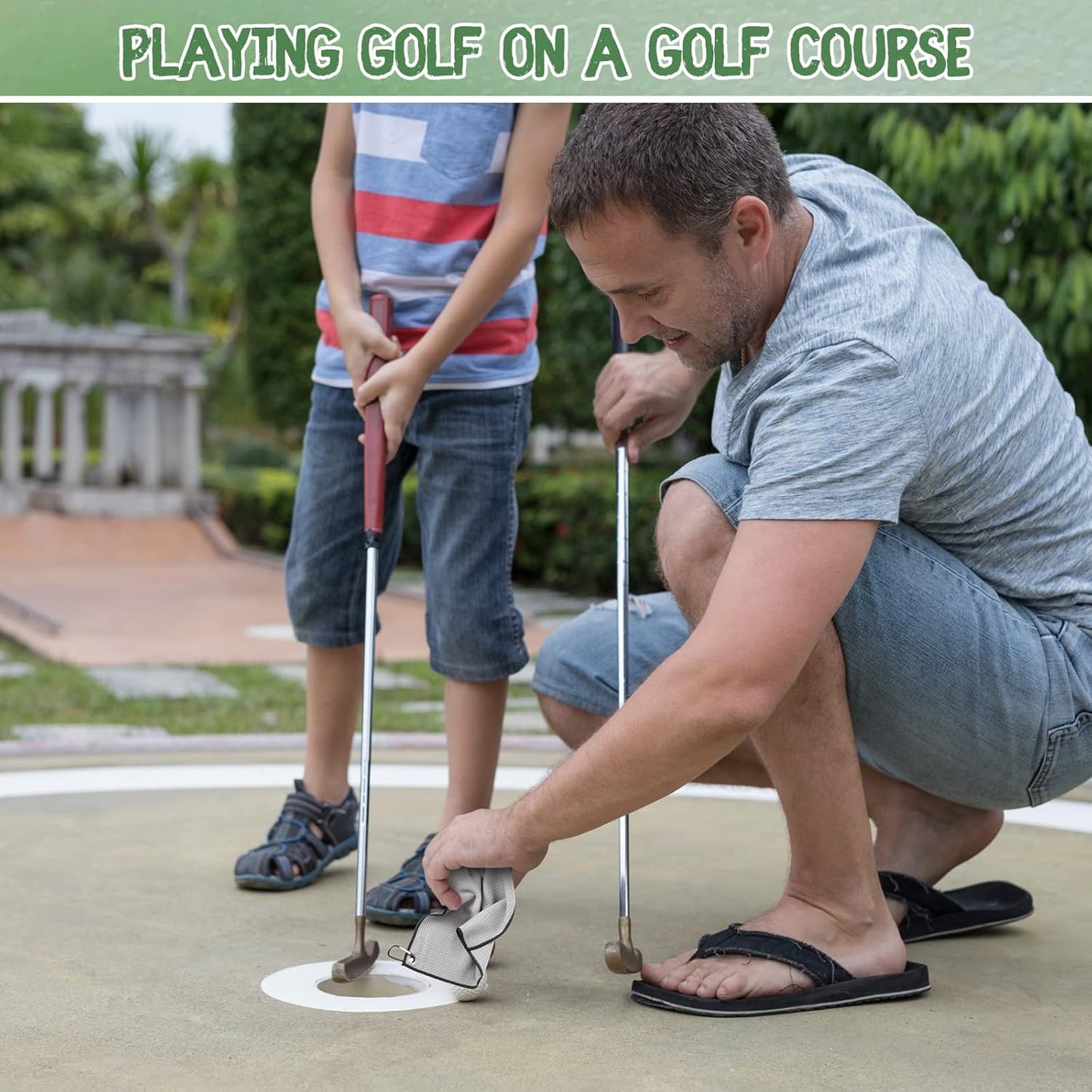 Batiyeer 30 Pcs Bulk Golf Towels for Golf Bags 16'' x 16'' Microfiber Fabric Golf Towel Waffle Pattern with Clip for Bags Men Mini Tournament Fitness Yoga Camping(Black, Blue, Gray)