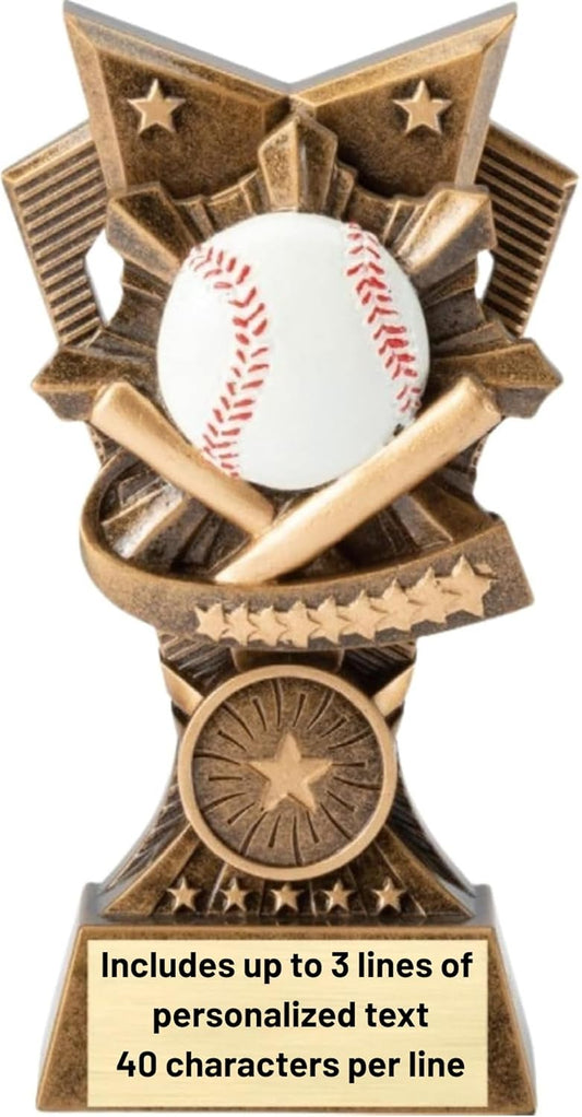 Champion V Sports Trophy Award with Custom Engraving – Recognition Trophy for Kids and Adults Team Awards for Competitions School Sports Student Athletes MVPs Tournaments and Celebrations