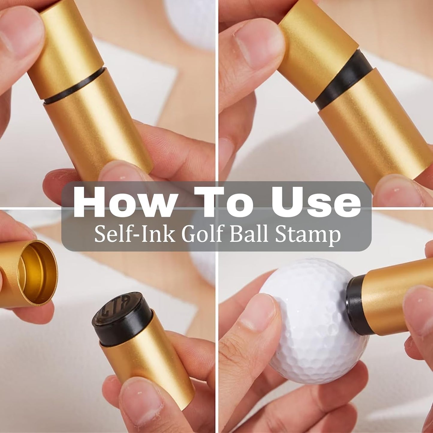 xrlsg Custom Golf Ball Stamp Personalized Self-Ink Golf Ball Stamper Monogram Ball Marker Gifts for Golfers Dad Husband Boyfriend