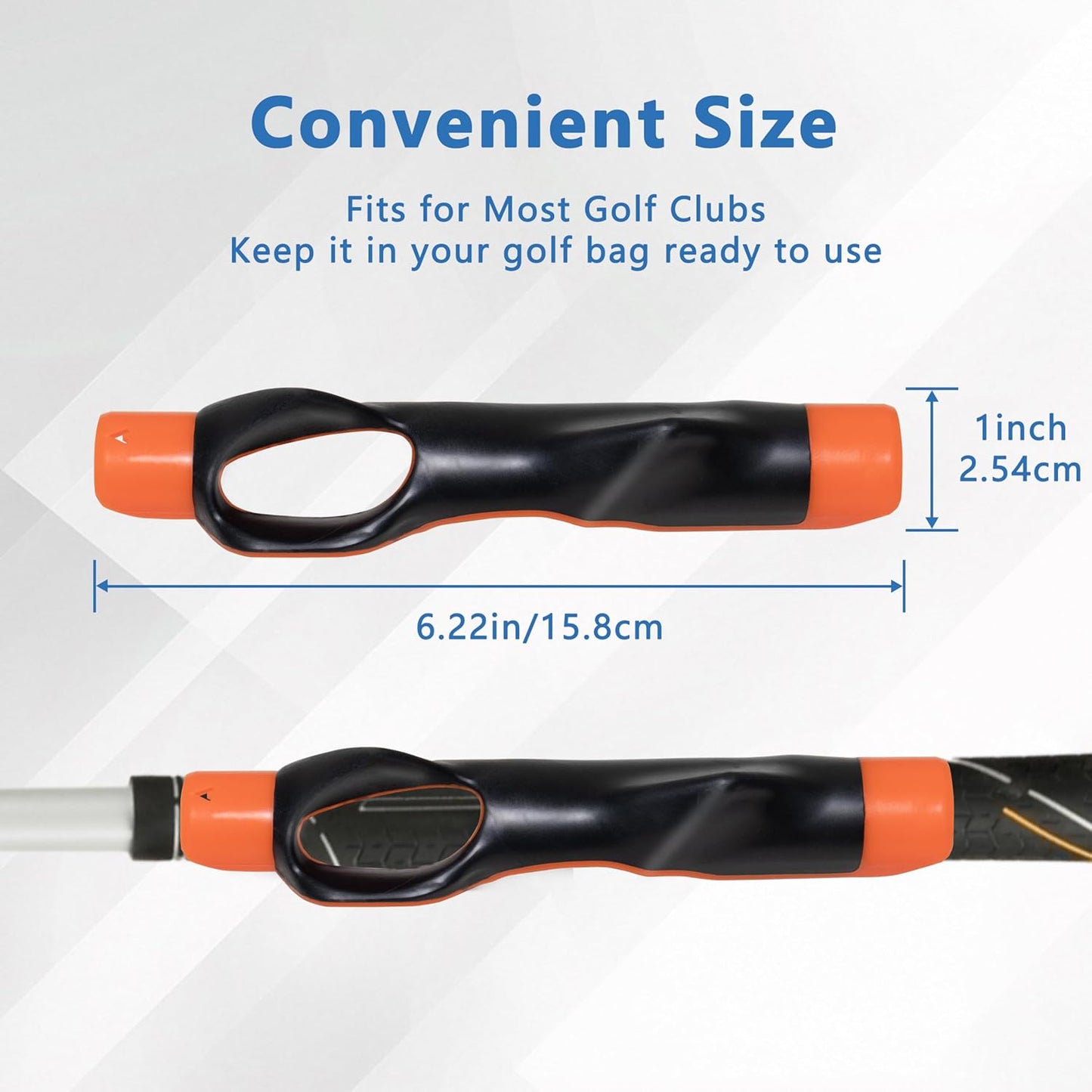 Golf Grip Trainer,Golf Club Grip Trainer Right Hand,Golf Grip Swing Training Aid for Golfer Proper Hand Position,Attaches to Most Golf Handles