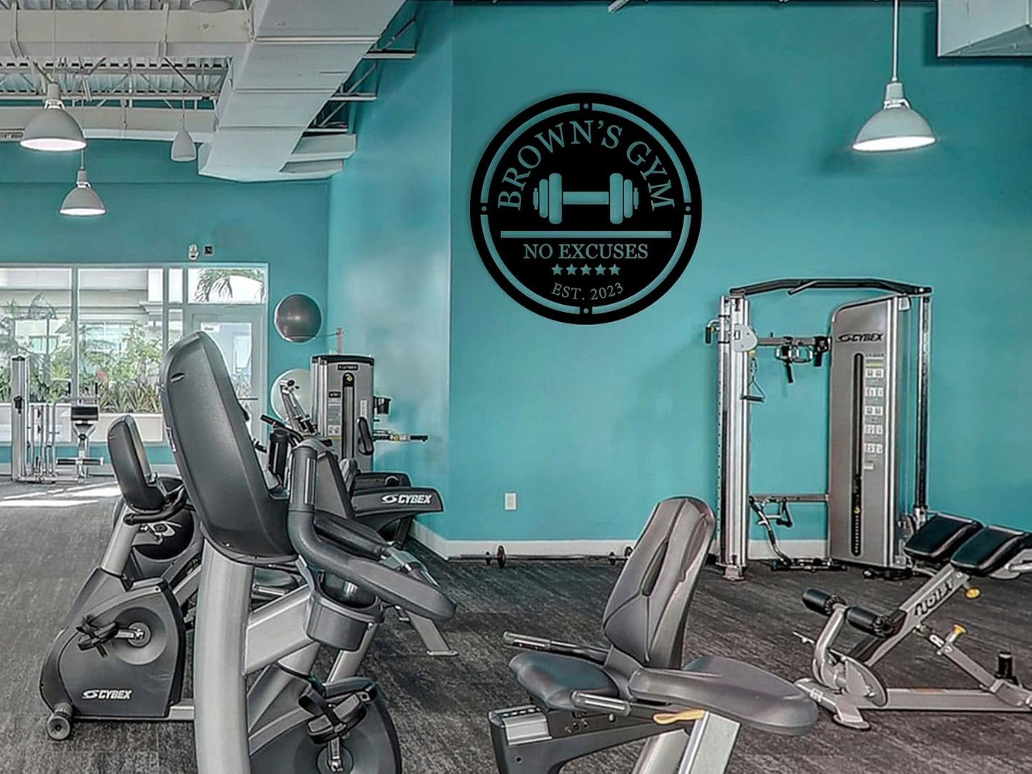 Personalized Home Gym Decor,Personalized Gym Metal Sign,Workout Room Decor,Wall Decor Art,Gifts for Fitness Lovers