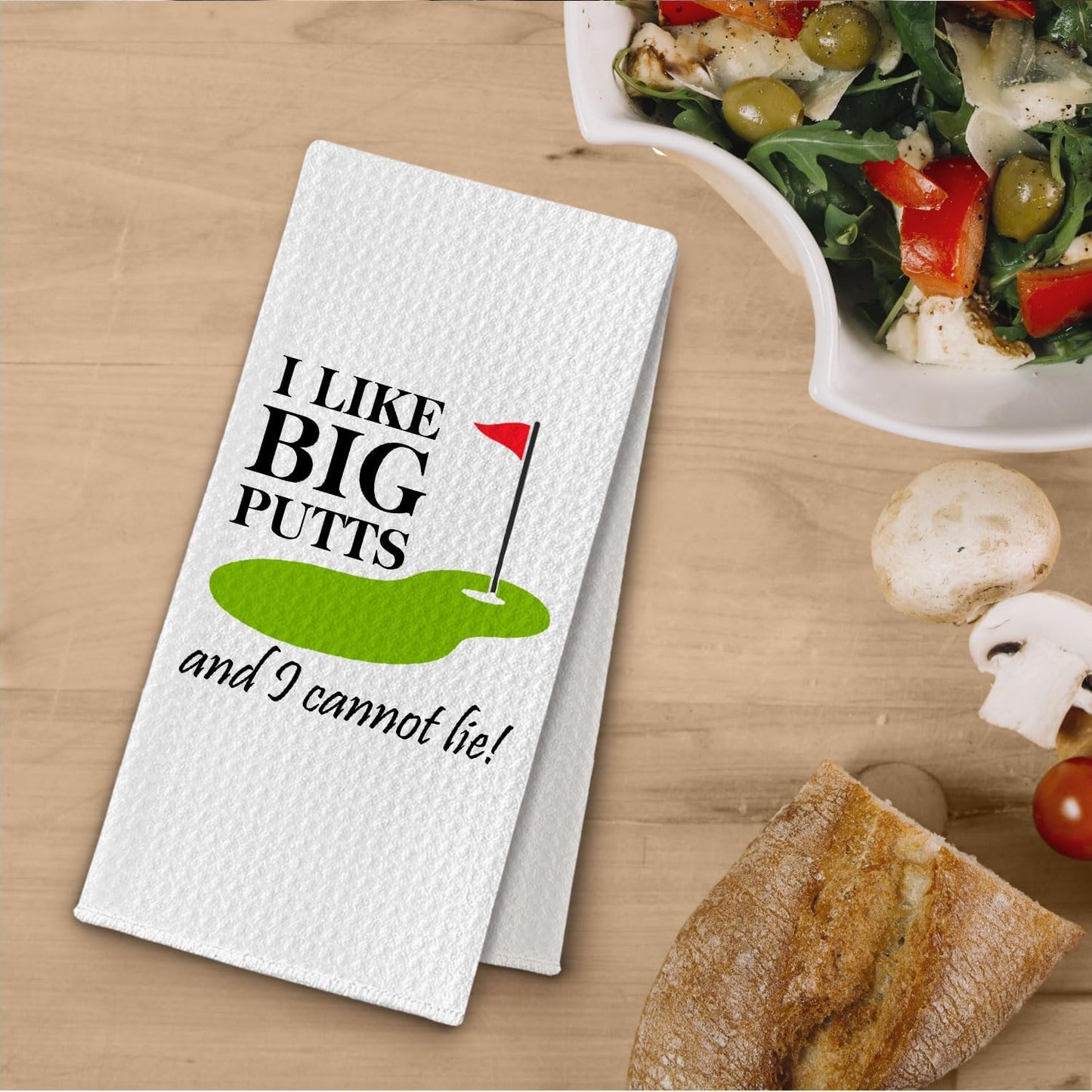 Golfing Gifts Kitchen Towels, Funny Golf Lovers Gifts Dish Tea Towels for Kitchen Decor, Gift for Women Men Golfers Decorative Hand Towel for Bathroom, 16x24 Inches