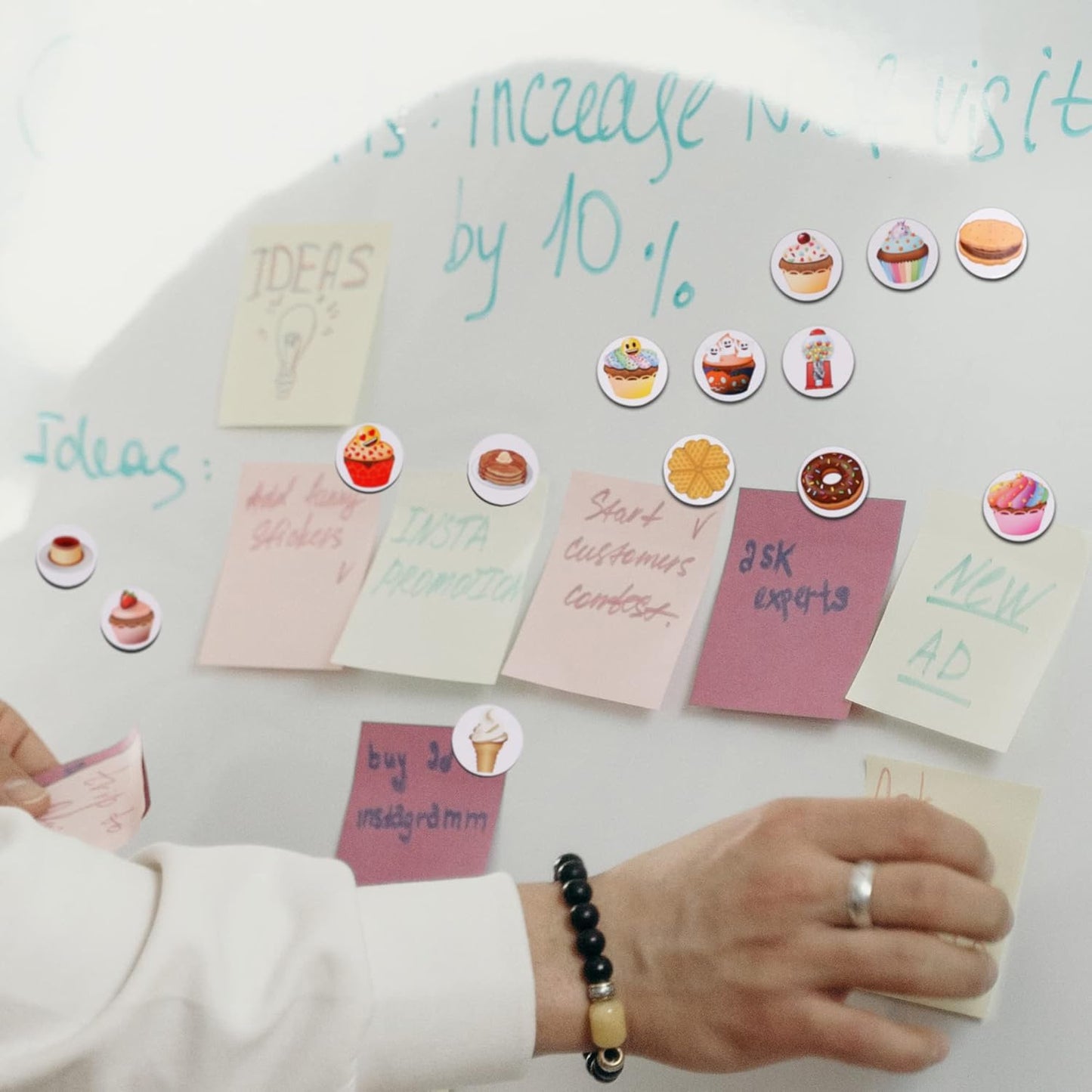 MORCART 28PCS Emoji Sweet Hours Fridge Magnets - Cute Funny Refrigerator Magnets - Whiteboard Locker Decorative Magnets - Magnets for Office and Kitchen - Gifts for Women and Men