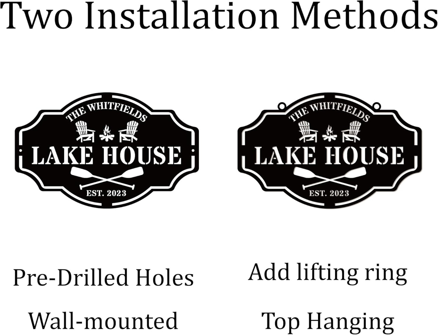 Custom Lake House Welcome Sign,Personalized Metal Lake House Signs,Lake House Decor,Personalized Metal Sign,Custom Outdoor Decor
