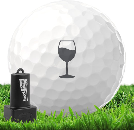 ExcelMark Pro Golf Ball Stamp - Easy Ball Identification - Choose from 25+ Styles and 4 Colors!
