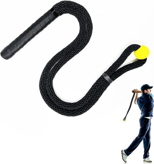 Golf Rope Swing Trainer, Professional Golf Swing Rope Training Aid to Improve Speed, Tempo, Rhythm, Flexibility and Strength, Golf Warm-Up Practice Equipment for Golfers of All Levels